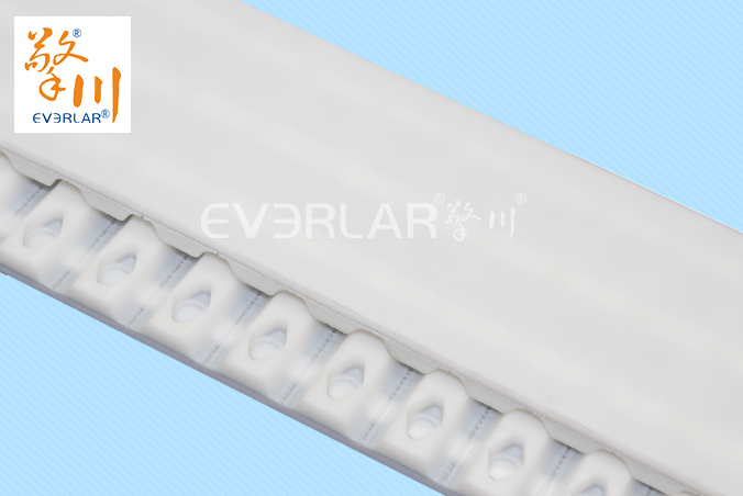 PU同步帶擎川everlar定制白色打菱形孔同步皮帶食品工業(yè)設(shè)備