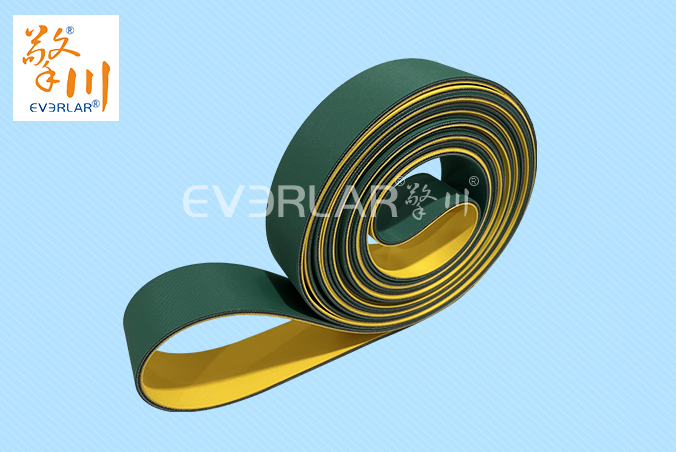 黃綠片基帶抗拉防滑印刷紡織行業(yè)高速傳動平皮帶工業(yè)廠家定制