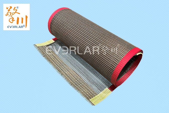 鐵氟龍網(wǎng)格輸送帶耐高溫耐腐蝕防粘食品行業(yè)粉條烘干機專用機械皮帶擎川定制