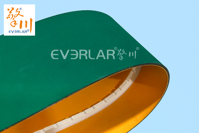 黃綠片基帶加導條耐磨防滑電子行業(yè)電子元件分揀機工業(yè)皮帶擎川定制