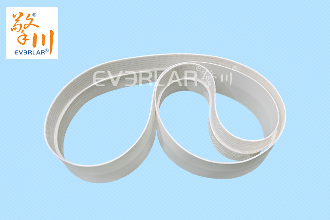 白色食品級(jí)PU輸送帶加導(dǎo)條耐磨耐油日化行業(yè)輸送機(jī)械皮帶加工定制