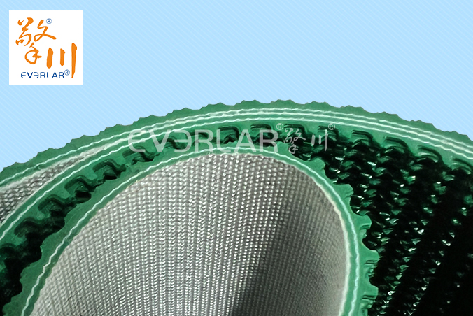 綠色PVC花紋帶防滑耐磨食品物流包裝封箱機提升機灌裝機傳送帶