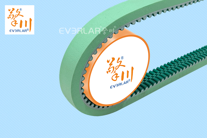 PU同步帶加綠布發(fā)泡膠耐磨耐油食品包裝機(jī)傳動(dòng)帶廠家定制加工
