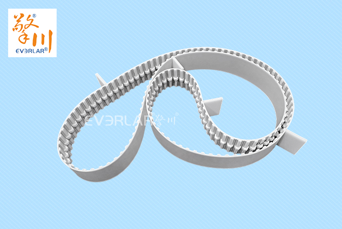 PU同步帶加擋塊耐磨耐油食品級行業(yè)聚氨酯傳動帶廠家定制