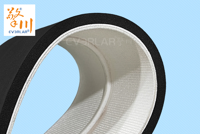 PVC加導(dǎo)條黑色EVA棉輸送帶耐酸堿減震電子行業(yè)精密元件傳輸皮帶定制