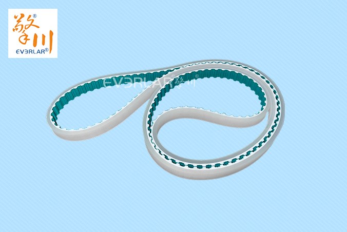 齒面綠布同步帶加透明PU耐磨防滑食品包裝生產(chǎn)線傳動(dòng)帶聚氨酯齒形帶