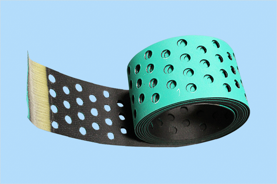 綠黑尼龍片基帶打孔吸風