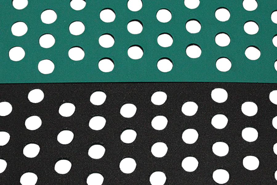 綠黑尼龍片基帶打孔吸風