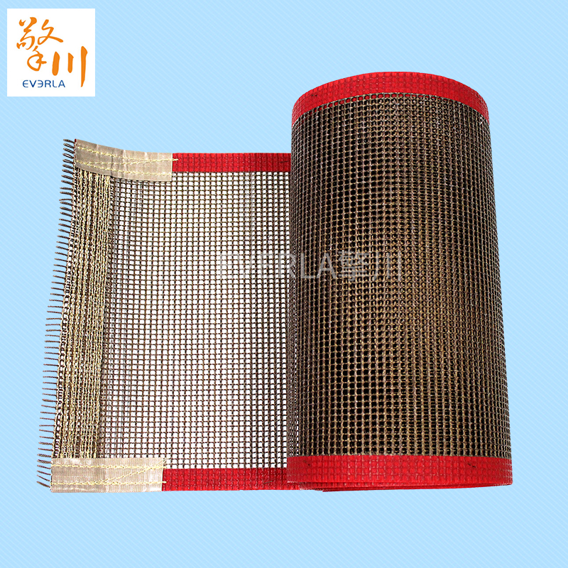 耐高溫特氟龍<a href='http://www.everla.com/shusongdai/' target='_blank'><u>輸送帶</u></a>翻邊試網(wǎng)格<a href='http://www.everla.com/shusongdai/' target='_blank'><u>輸送帶</u></a>主圖